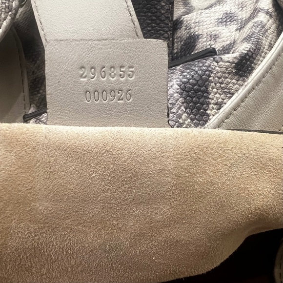 EUC. [Gucci] Authentic Python Stirrup Purse | Hobo Bag | Exotic Snakeskin Tote - Picture 6 of 16